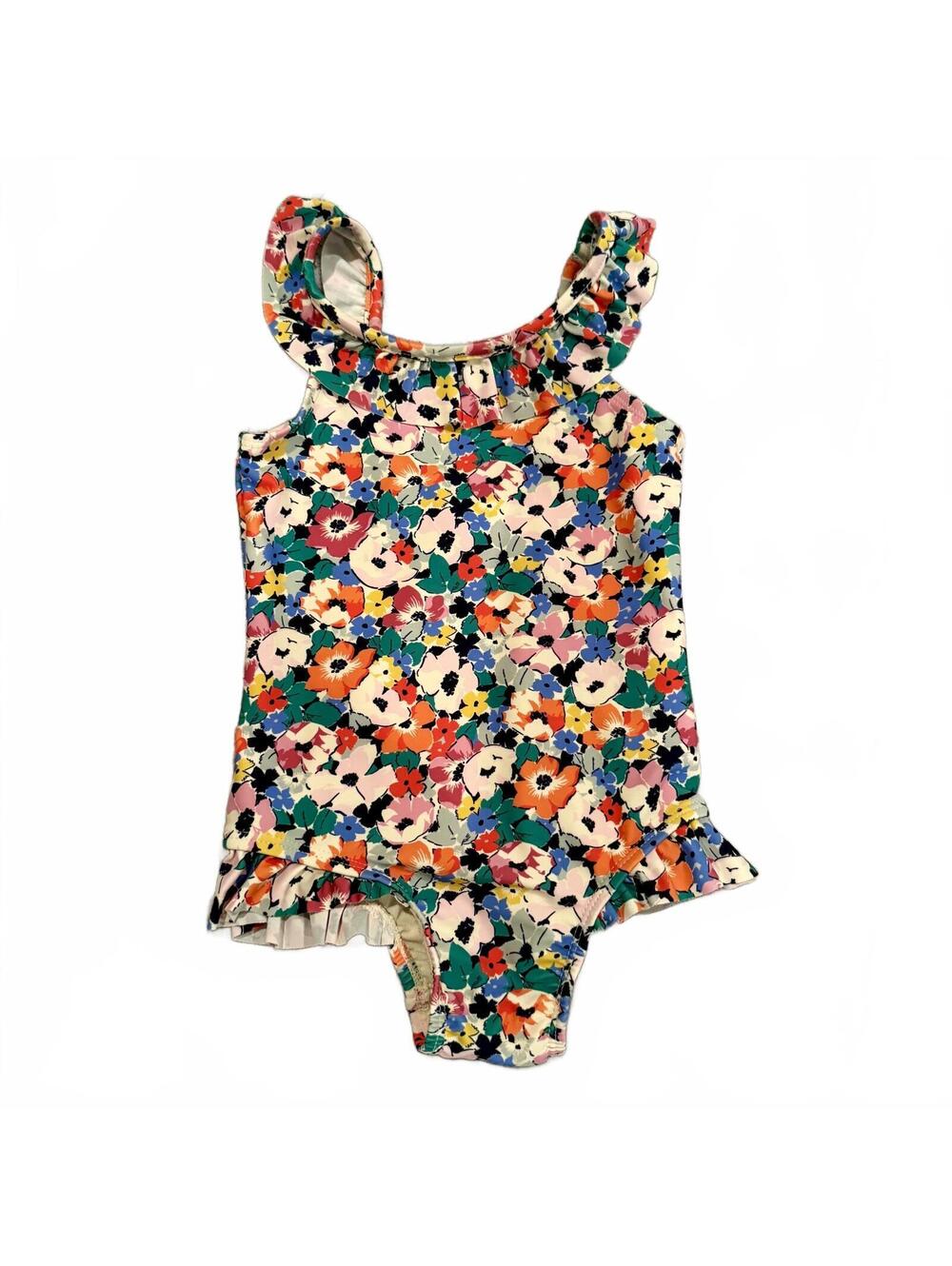 Baby Gap Floral Ruffle Swimsuit 3 Years